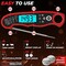 Instant Read Meat Thermometer for Grill and Cooking. Best Waterproof Ultra Fast Thermometer with Backlight & Calibration. Digital Food Probe for Kitchen, Outdoor Grilling and BBQ!